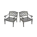 Sedona 2pk Outdoor Chairs - Black - Crosley