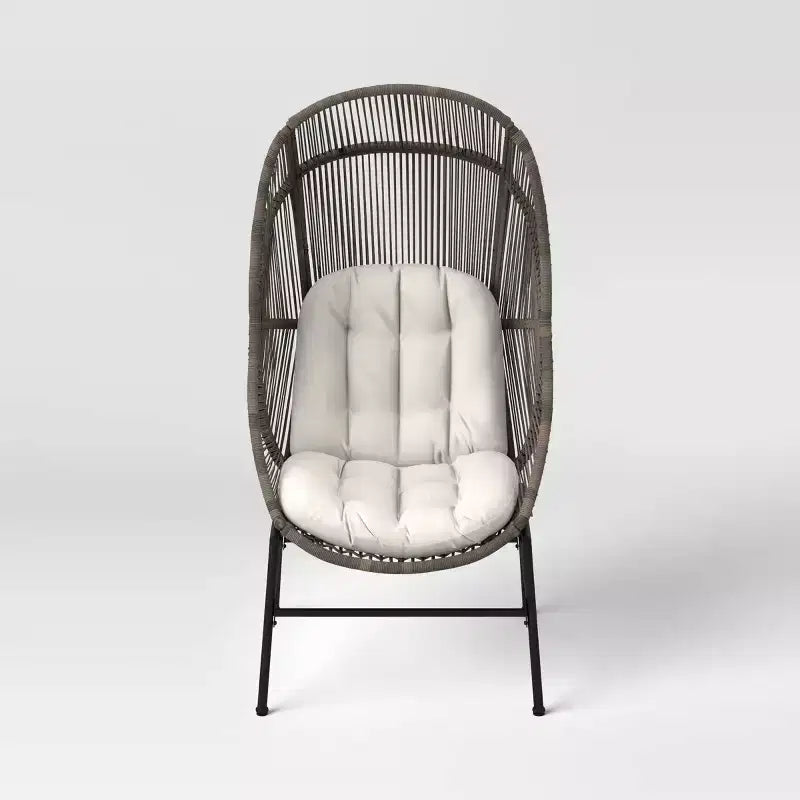 Sedia a uovo da esterno Latigo Patio grigio - Threshold™