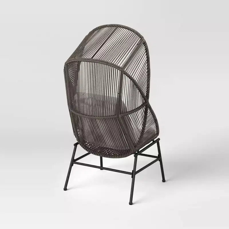 Sedia a uovo da esterno Latigo Patio grigio - Threshold™