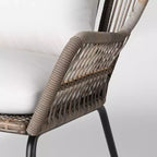 Steel and Wicker Latigo Rust Resistant Outdoor Patio Loveseat Arm Chair Gray - Threshold™