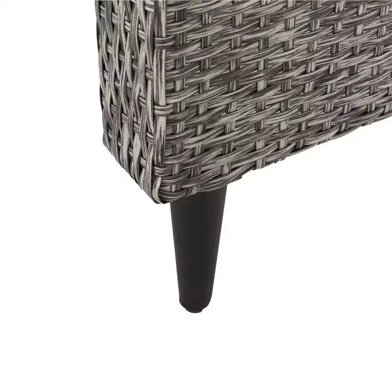 Murdock Outdoor Wicker Recliner: Water-Resistant, UV-Resistant, Push-Back, Polyester Cushion - Christopher Knight Home
