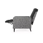 Murdock Outdoor Wicker Recliner: Water-Resistant, UV-Resistant, Push-Back, Polyester Cushion - Christopher Knight Home