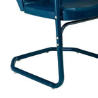 Sedie da esterno Ridgeland, confezione da 2, blu navy, Crosley