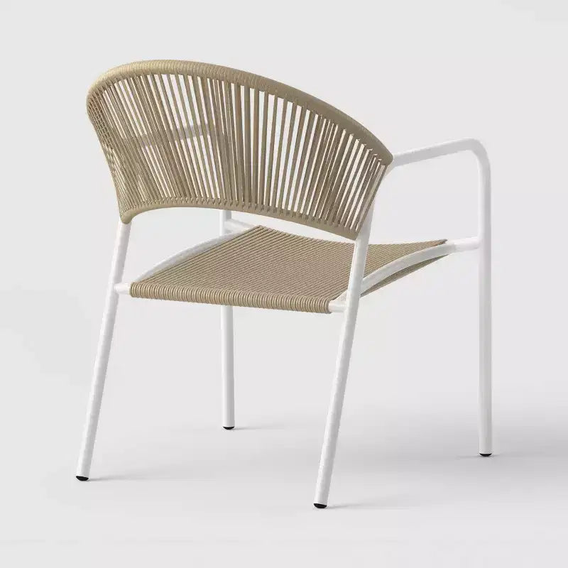 Mackworth Outdoor Stacking Patio Club Chair White - Threshold™