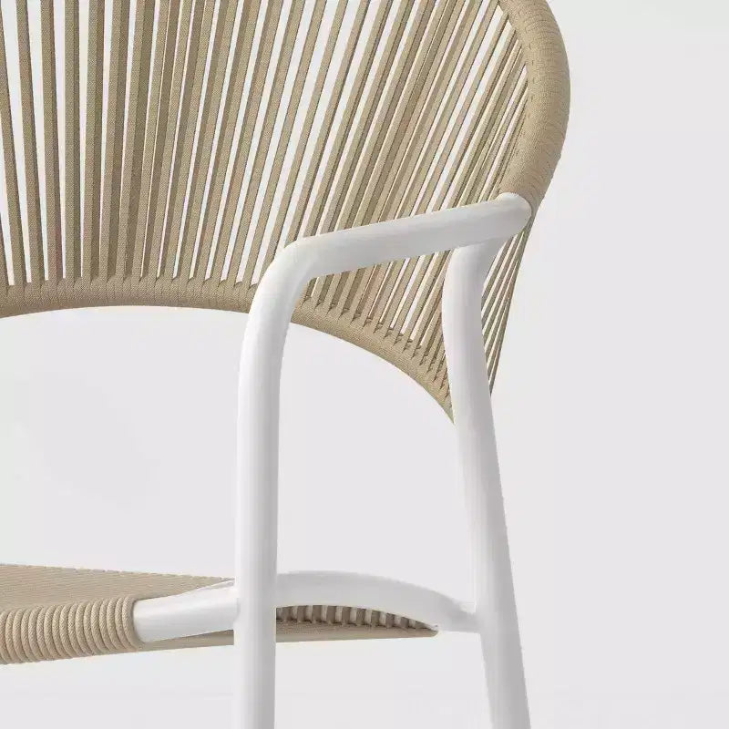 Mackworth Outdoor Stacking Patio Club Chair White - Threshold™