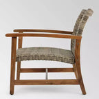 Poltrone Club Wicker Mid-Century Hampton 4pz: Legno di acacia e Struttura in ferro - Christopher Knight Home