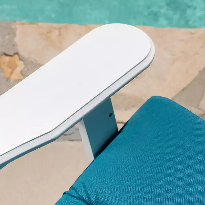Malibu 2 sedie Adirondack in acacia - Bianco/Verde acqua - Christopher Knight Home