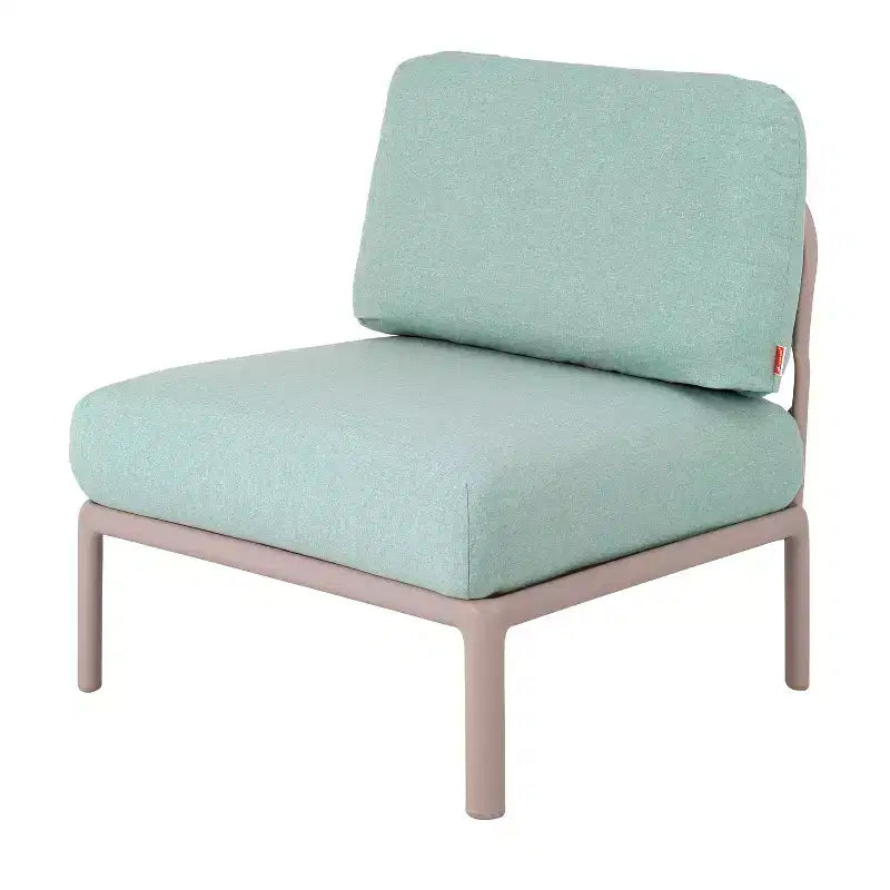 Sedia da esterno Laurel con cuscino - Grigio/Verde acqua - Lagoon