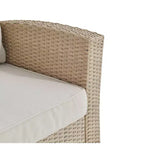 Poltrona da Esterno Canaan in Vimini per Tutte le Stagioni con Cuscini Marrone - Alaterre Furniture: Poltrona da Esterno, Resistente alle Intemperie
