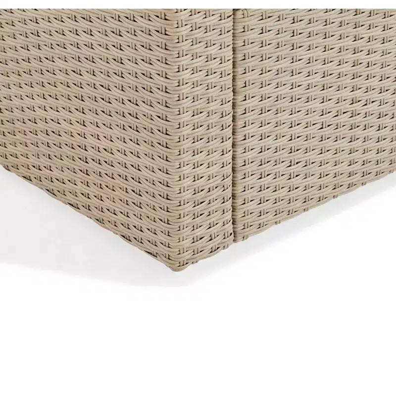 Poltrona da Esterno Canaan in Vimini per Tutte le Stagioni con Cuscini Marrone - Alaterre Furniture: Poltrona da Esterno, Resistente alle Intemperie