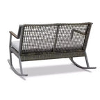 Calvin Two Seat Rocker Gray - Real Flame