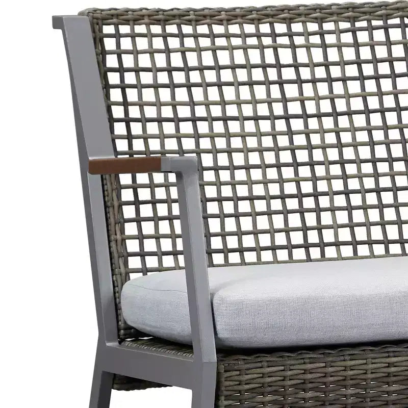 Calvin Two Seat Rocker Gray - Real Flame