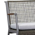 Calvin Two Seat Rocker Gray - Real Flame