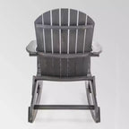 Sedia a dondolo Adirondack Malibu in legno di acacia, grigio scuro - Christopher Knight Home: Mobili da giardino resistenti alle intemperie