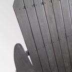 Sedia a dondolo Adirondack Malibu in legno di acacia, grigio scuro - Christopher Knight Home: Mobili da giardino resistenti alle intemperie