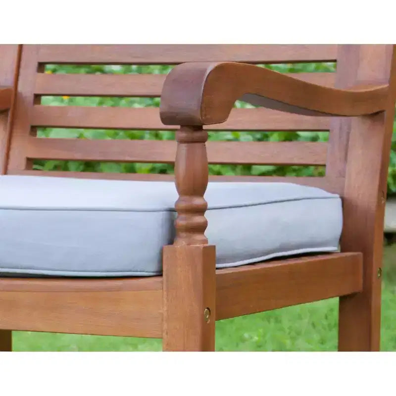 Sedia a dondolo Nantucket con cuscino grigio - Merry Products