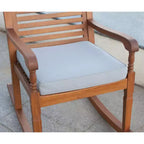 Sedia a dondolo Nantucket con cuscino grigio - Merry Products