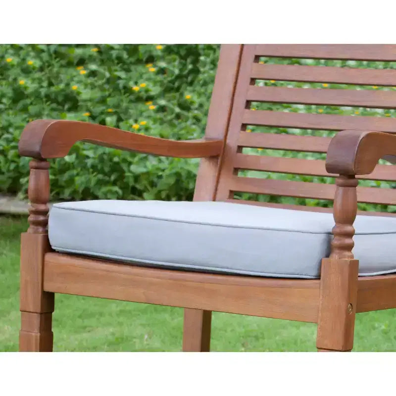 Sedia a dondolo Nantucket con cuscino grigio - Merry Products