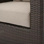 Darius Wicker Swivel Club Chair: Christopher Knight Home, Cushioned, Weather-Resistant Patio Furniture
