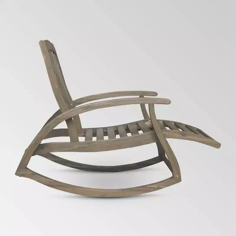 Sunview, 2 poltrone a dondolo in legno di acacia: Sedie da patio, resistenti alle intemperie - Christopher Knight Home