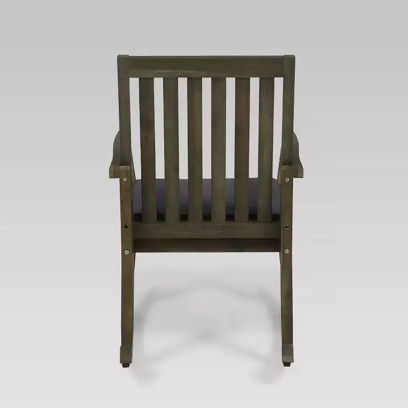 Sedia a Dondolo da Giardino Montrose in Legno di Acacia Grigio - Christopher Knight Home: Dondolo da Esterno Resistente alle Intemperie