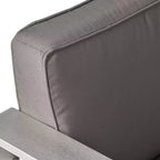 Cape Coral 2pk Aluminum Patio Club Chair - Gray - Christopher Knight Home: Weather-Resistant, Modern Design