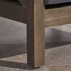 Brava 2pk Acacia Wood Club Chairs - Gray/Dark Gray - Christopher Knight Home: Water-Resistant Patio Furniture