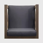 Brava 2pk Acacia Wood Club Chairs - Gray/Dark Gray - Christopher Knight Home: Water-Resistant Patio Furniture