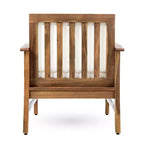 Sedie Club in Legno di Acacia Perla 4 pezzi - Teak/Crema - Christopher Knight Home