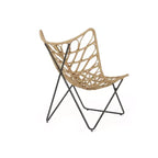 Christopher Knight Home 2 poltrone da esterno Byson in vimini per patio, marrone chiaro/nero