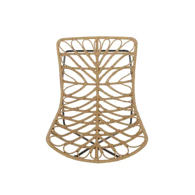 Christopher Knight Home 2 poltrone da esterno Byson in vimini per patio, marrone chiaro/nero
