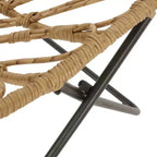 Christopher Knight Home 2 poltrone da esterno Byson in vimini per patio, marrone chiaro/nero