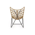 Christopher Knight Home 2 poltrone da esterno Byson in vimini per patio, marrone chiaro/nero