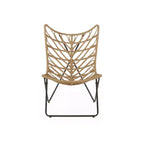 Christopher Knight Home 2 poltrone da esterno Byson in vimini per patio, marrone chiaro/nero