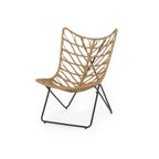 Christopher Knight Home 2 poltrone da esterno Byson in vimini per patio, marrone chiaro/nero