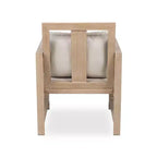 Greemotion 2pc Bordeaux Outdoor Brushed Metal Arm Patio Chair with Cushions Brown: Aluminum Frame, UV & Weather-Resistant