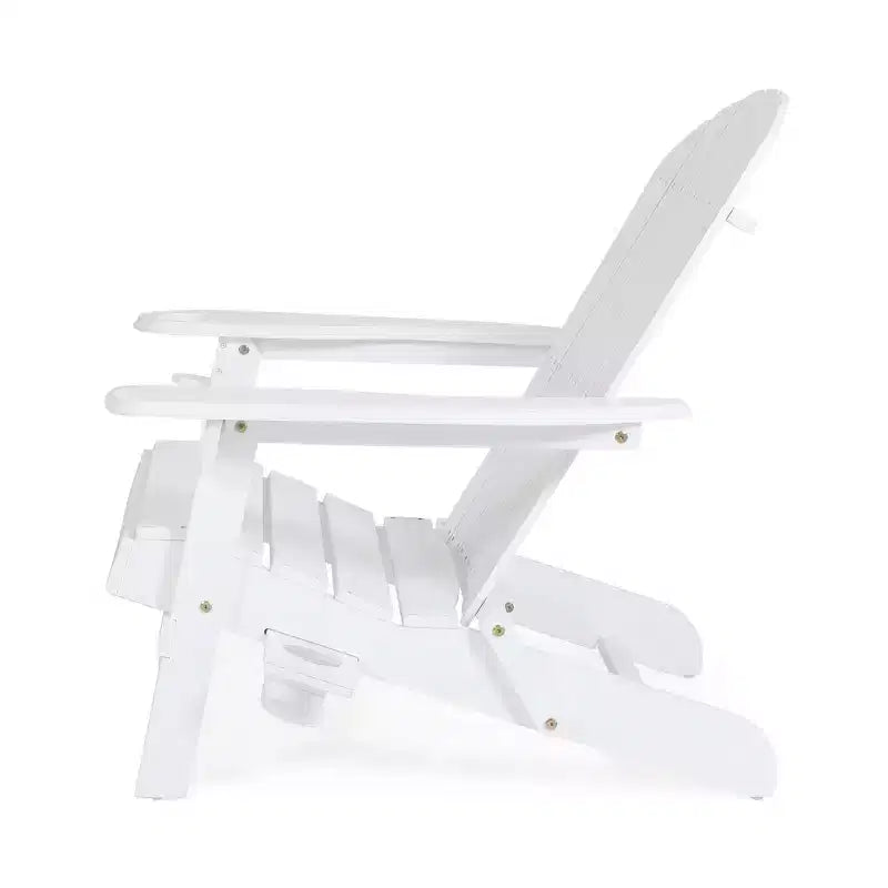 2pk Bellwood Outdoor Acacia Wood Folding Adirondack Chairs with Cup Holders - Christopher Knight Home