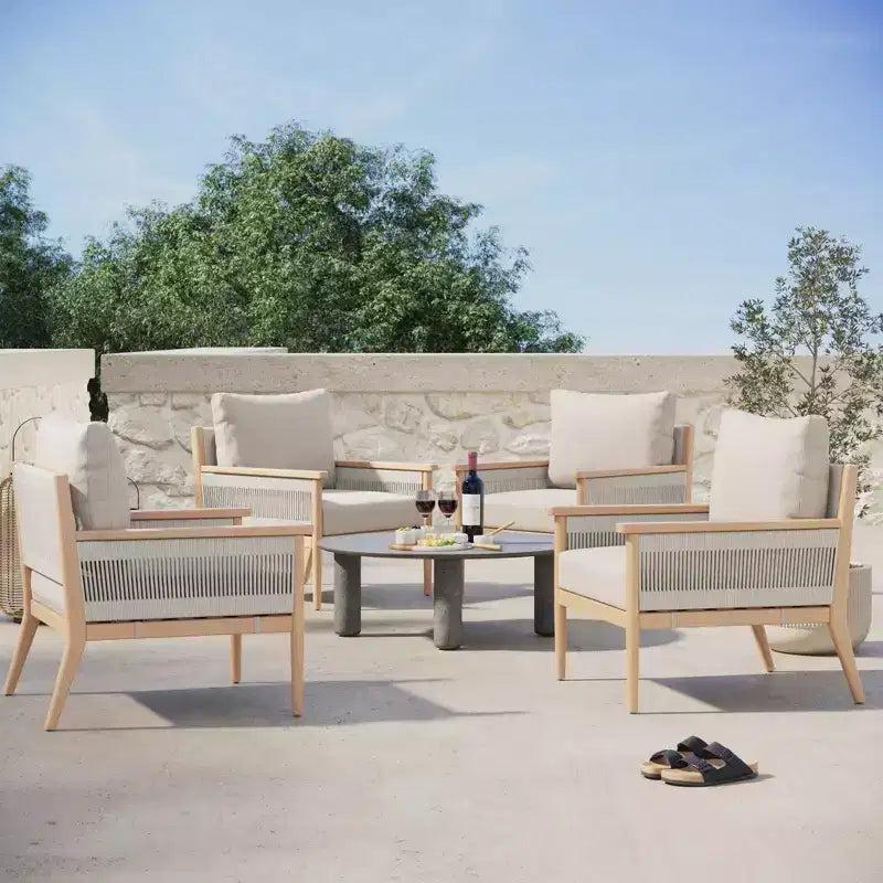 Nathan James Kayden Outdoor Accent Chair Gray