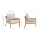 Nathan James Kayden Outdoor Accent Chair Gray