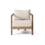Christopher Knight Home Wichita Outdoor Acacia Club Chair with Cushions Brown/Beige