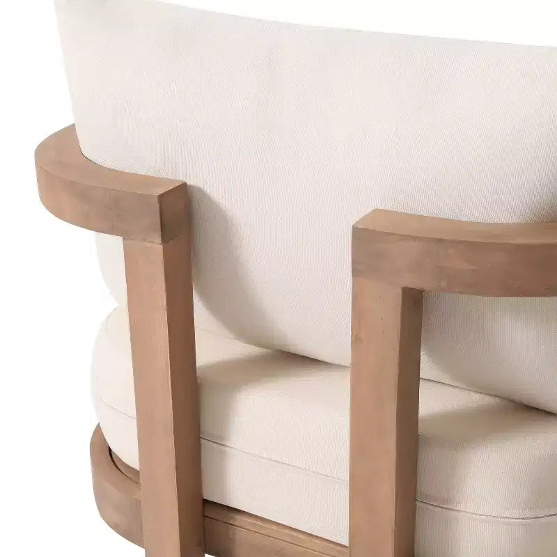 Christopher Knight Home Wichita Outdoor Acacia Club Chair with Cushions Brown/Beige