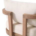 Christopher Knight Home Wichita Outdoor Acacia Club Chair with Cushions Brown/Beige
