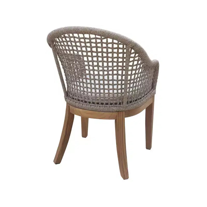 International Concepts, sedie da patio da esterno in teak, 2 pezzi, con cuscini: ad asciugatura rapida, imbottiti in schiuma, lavabili a macchia