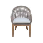 International Concepts, sedie da patio da esterno in teak, 2 pezzi, con cuscini: ad asciugatura rapida, imbottiti in schiuma, lavabili a macchia