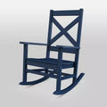 POLYWOOD Shawboro Outdoor Rocking Patio Accent Chair Navy