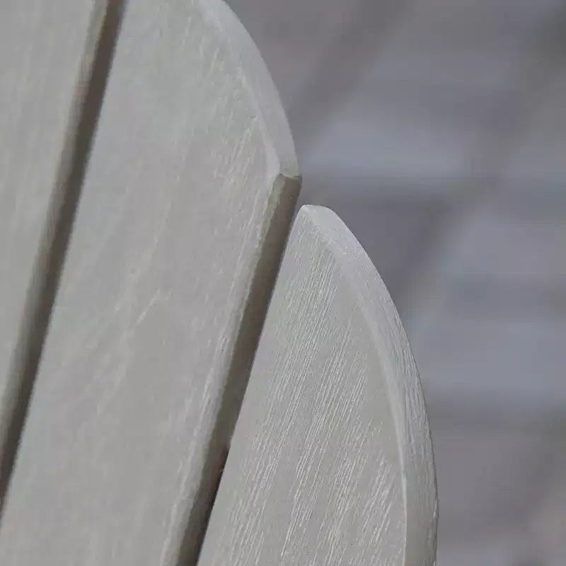 Sonoma Lane Channing Teak Outdoor Adirondack Chair Weathered Gray with Cup Holder – Weather-Resistant
