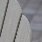 Sonoma Lane Channing Teak Outdoor Adirondack Chair Weathered Gray with Cup Holder – Weather-Resistant