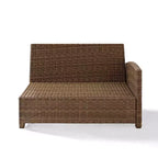 Bradenton Steel Outdoor Sectional Navy/Weathered Brown - Crosley