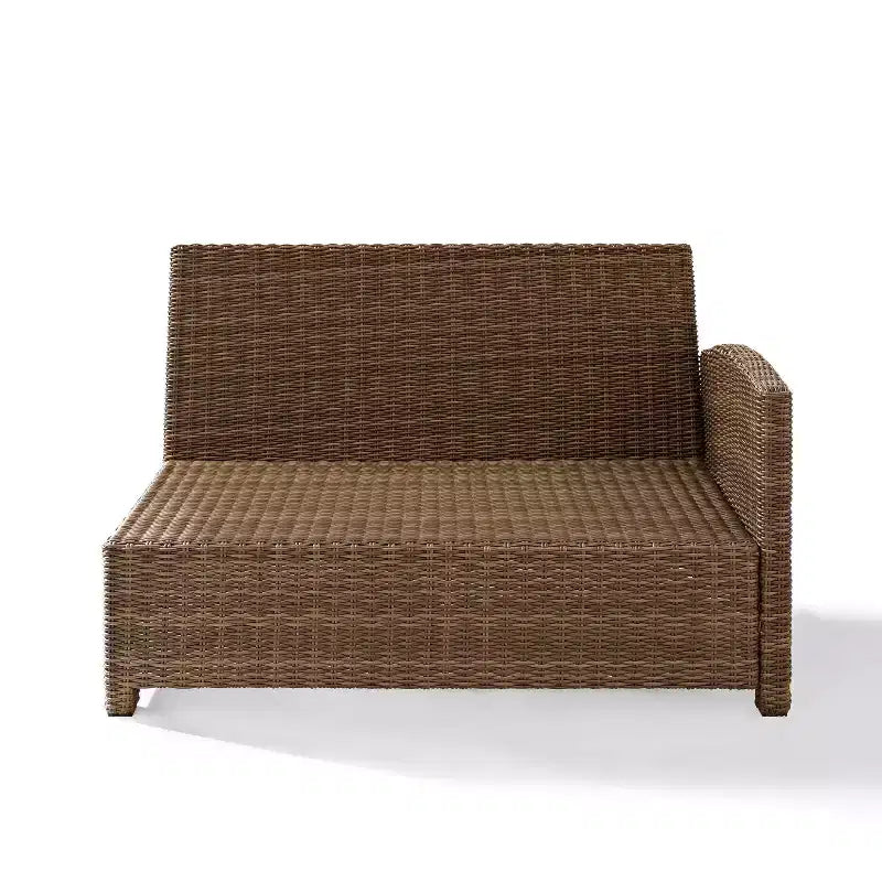 Bradenton Steel Outdoor Sectional Navy/Weathered Brown - Crosley