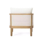 Christopher Knight Home Linksy Poltrona Club Moderna da Esterno in Acacia con Cuscino Idrorepellente